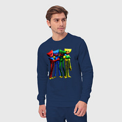 Костюм хлопковый мужской GAME POPPY PLAYTIME Mini Huggies, цвет: тёмно-синий — фото 2