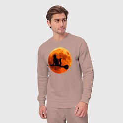 Костюм хлопковый мужской Halloween Cat, цвет: пыльно-розовый — фото 2