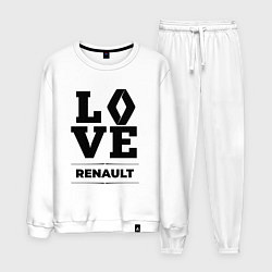 Костюм хлопковый мужской Renault Love Classic, цвет: белый