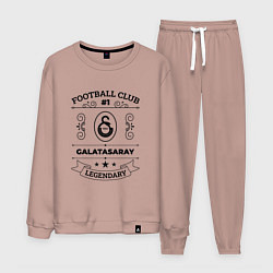 Костюм хлопковый мужской Galatasaray: Football Club Number 1 Legendary, цвет: пыльно-розовый