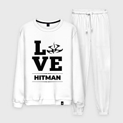 Костюм хлопковый мужской Hitman Love Classic, цвет: белый