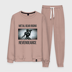 Костюм хлопковый мужской Metal Gear Rising: Revengeance - Raiden, цвет: пыльно-розовый