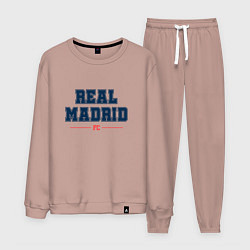 Костюм хлопковый мужской Real Madrid FC Classic, цвет: пыльно-розовый