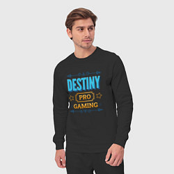 Костюм хлопковый мужской Игра Destiny PRO Gaming, цвет: черный — фото 2