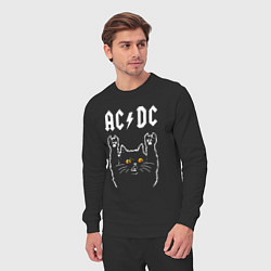 Костюм хлопковый мужской AC DC rock cat, цвет: черный — фото 2