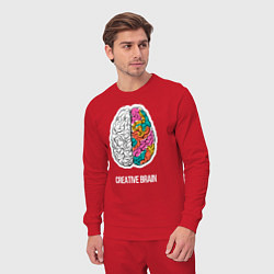 Костюм хлопковый мужской Creative Brain, цвет: красный — фото 2