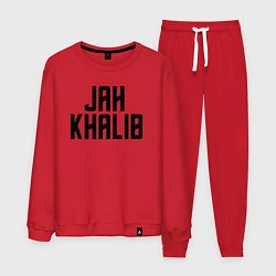 Костюм хлопковый мужской Jah Khalib - ЛОГО, цвет: красный
