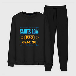 Костюм хлопковый мужской Игра Saints Row pro gaming, цвет: черный