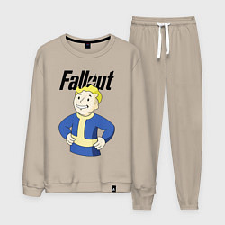 Костюм хлопковый мужской Fallout blondie boy, цвет: миндальный