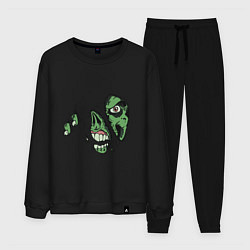 Костюм хлопковый мужской Zombie Monster, цвет: черный