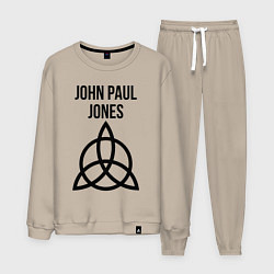 Костюм хлопковый мужской John Paul Jones - Led Zeppelin - legend, цвет: миндальный