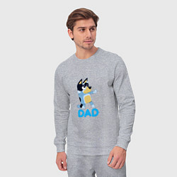 Костюм хлопковый мужской Doggy Dad, цвет: меланж — фото 2