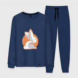 Костюм хлопковый мужской Orange Rabbit, цвет: тёмно-синий