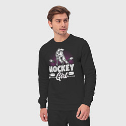 Костюм хлопковый мужской Женский хоккей, цвет: черный — фото 2