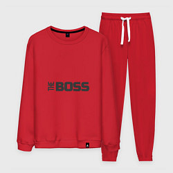 Костюм хлопковый мужской THE BOSS, цвет: красный
