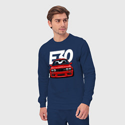 Костюм хлопковый мужской BMW E30, цвет: тёмно-синий — фото 2