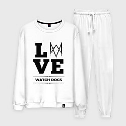 Костюм хлопковый мужской Watch Dogs love classic, цвет: белый