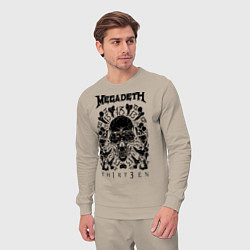Костюм хлопковый мужской Megadeth Thirteen, цвет: миндальный — фото 2