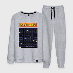 Костюм хлопковый мужской Pac-Man на ZX-Spectrum, цвет: меланж