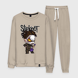 Костюм хлопковый мужской Slipknot - art, цвет: миндальный