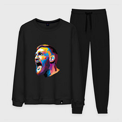 Костюм хлопковый мужской Conor color, цвет: черный