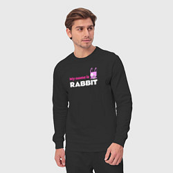 Костюм хлопковый мужской My name is Rabbit, цвет: черный — фото 2