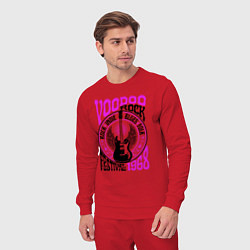 Костюм хлопковый мужской Гитара с крыльями voodoo rock, цвет: красный — фото 2
