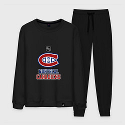 Костюм хлопковый мужской Монреаль Канадиенс - НХЛ, цвет: черный