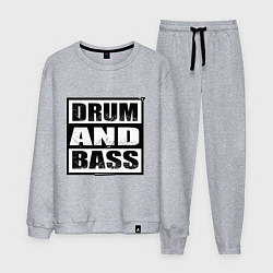 Костюм хлопковый мужской DnB cube, цвет: меланж