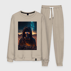 Костюм хлопковый мужской Пусстынный странник, цвет: миндальный