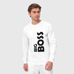 Костюм хлопковый мужской BIG BOSS - темная, цвет: белый — фото 2