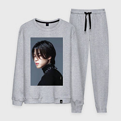 Костюм хлопковый мужской Dark side Jimin, цвет: меланж