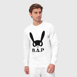 Костюм хлопковый мужской B A P big logo, цвет: белый — фото 2