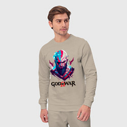 Костюм хлопковый мужской God of War, Kratos, цвет: миндальный — фото 2