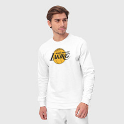 Костюм хлопковый мужской Kobe Bryant laking, цвет: белый — фото 2