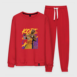 Костюм хлопковый мужской Kobe champion, цвет: красный