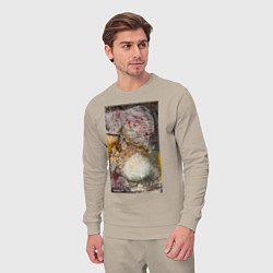 Костюм хлопковый мужской Autumn, цвет: миндальный — фото 2