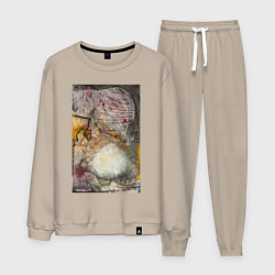 Костюм хлопковый мужской Autumn, цвет: миндальный