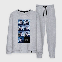 Костюм хлопковый мужской We are bulletproof BTS, цвет: меланж