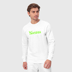 Костюм хлопковый мужской Саша в стиле Шрека, цвет: белый — фото 2