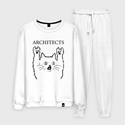 Костюм хлопковый мужской Architects - rock cat, цвет: белый
