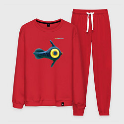 Костюм хлопковый мужской Subnautica Peeper, цвет: красный