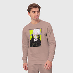 Костюм хлопковый мужской Андройд 9S, цвет: пыльно-розовый — фото 2