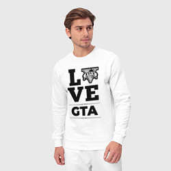 Костюм хлопковый мужской GTA love classic, цвет: белый — фото 2