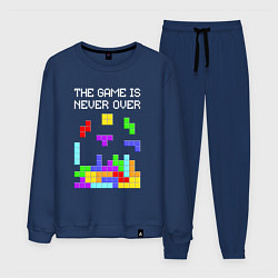 Костюм хлопковый мужской Tetris - the game is never over, цвет: тёмно-синий