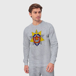 Костюм хлопковый мужской ВЧК КГБ, цвет: меланж — фото 2