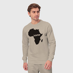 Костюм хлопковый мужской Africa home, цвет: миндальный — фото 2