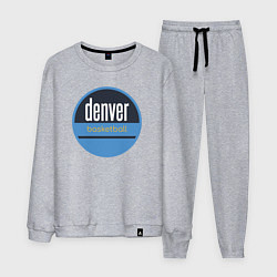 Костюм хлопковый мужской Denver Nuggets basketball, цвет: меланж