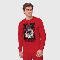 Костюм хлопковый мужской Mononoke all on the tree, цвет: красный — фото 2