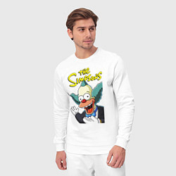 Костюм хлопковый мужской Krusty the clown, цвет: белый — фото 2